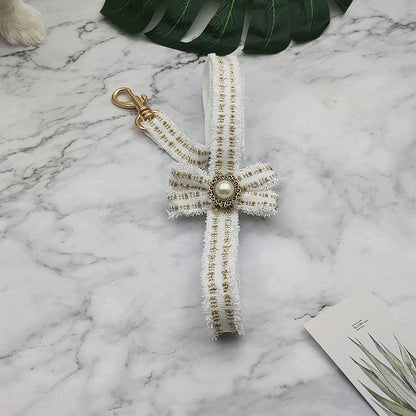 Striped Pet Collar Leash Set