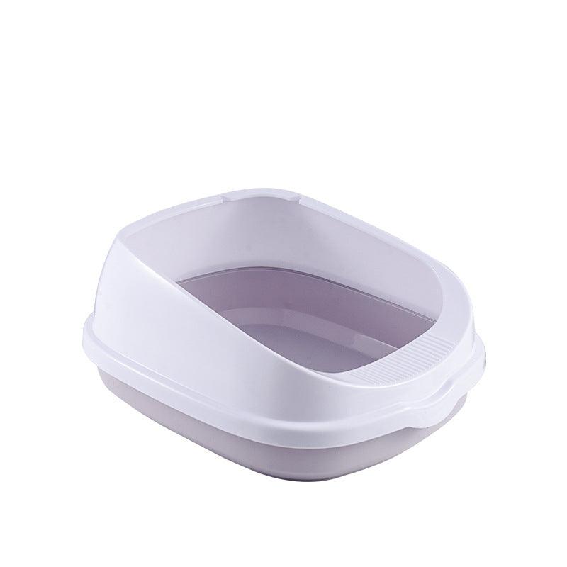 Oversized Splash-Proof Semi-Enclosed Cat Litter Box