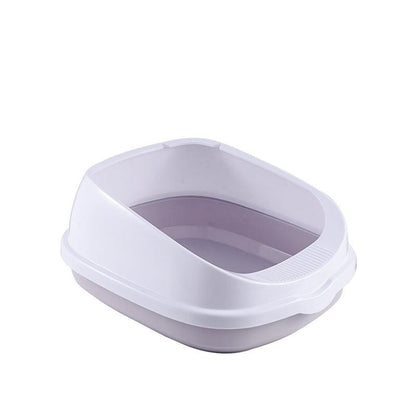 Oversized Splash-Proof Semi-Enclosed Cat Litter Box