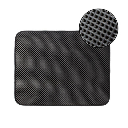 Black Cat Litter Trapper:  Waterproof Mat