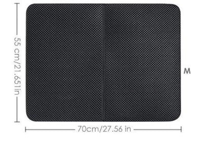Black Cat Litter Trapper:  Waterproof Mat