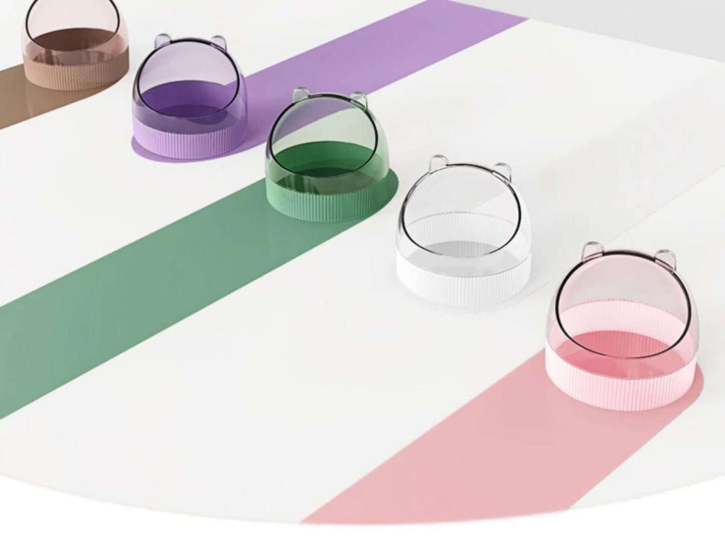Colorful Candy Acrylic Hamster Food Basin