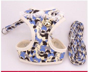 Comfortable Bow Tie Striped Dog Leash With Bells