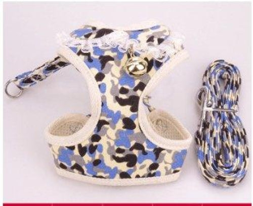 Comfortable Bow Tie Striped Dog Leash With Bells