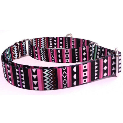 Cozy Stripe Pet Walking Collar