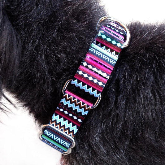 Cozy Stripe Pet Walking Collar