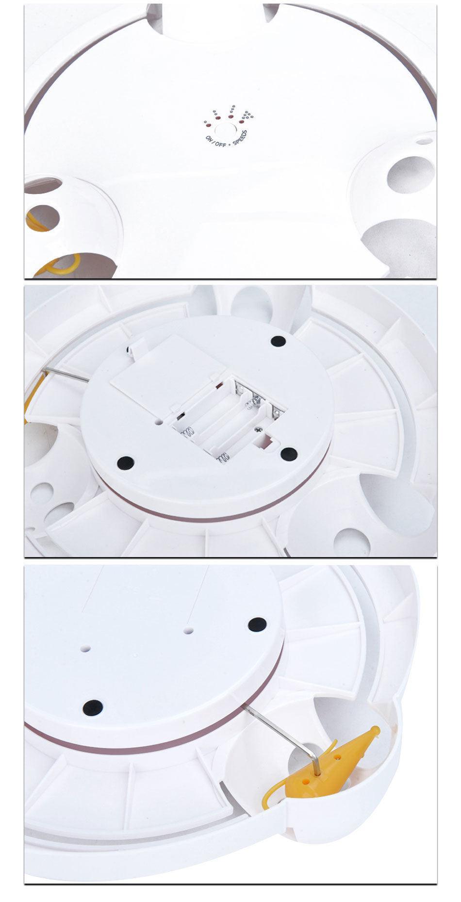 Crazy Catcher: Electric White Cat Toy Wheel