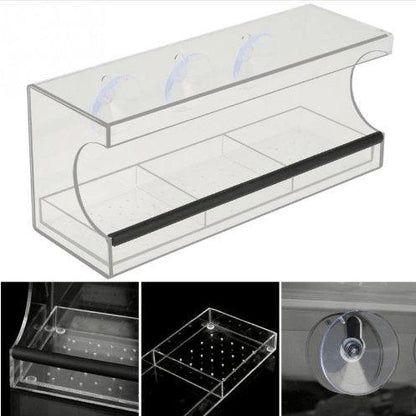Crystal Clear Acrylic Pet Feeder