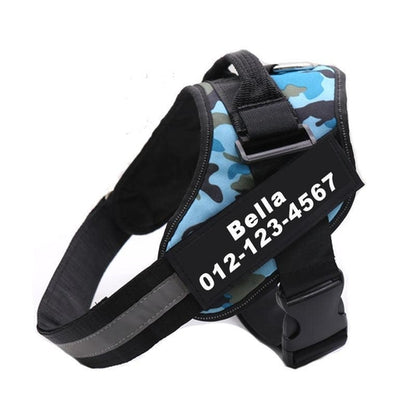 Customizable Reflective No-Pull Dog Harness