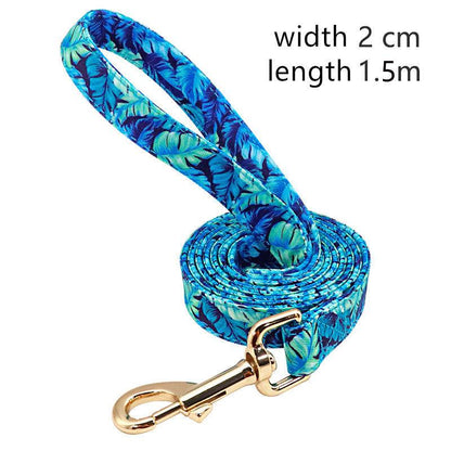 Stylish And Sturdy Nylon Floral Dog Leash