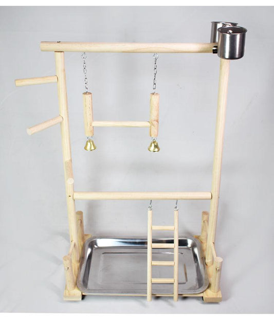 Solid Wood Parrot Playground