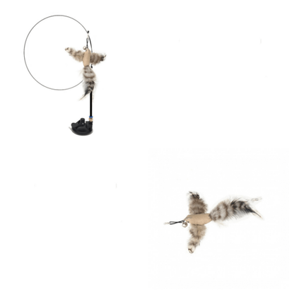 Interactive Feather Cat Teaser Stick