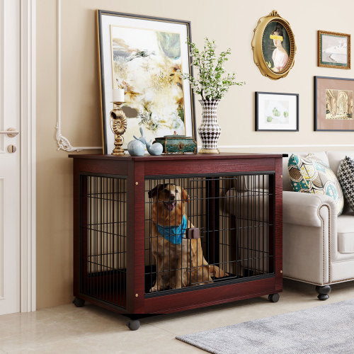 39” Length Furniture Style Pet Crate Cage Furniture