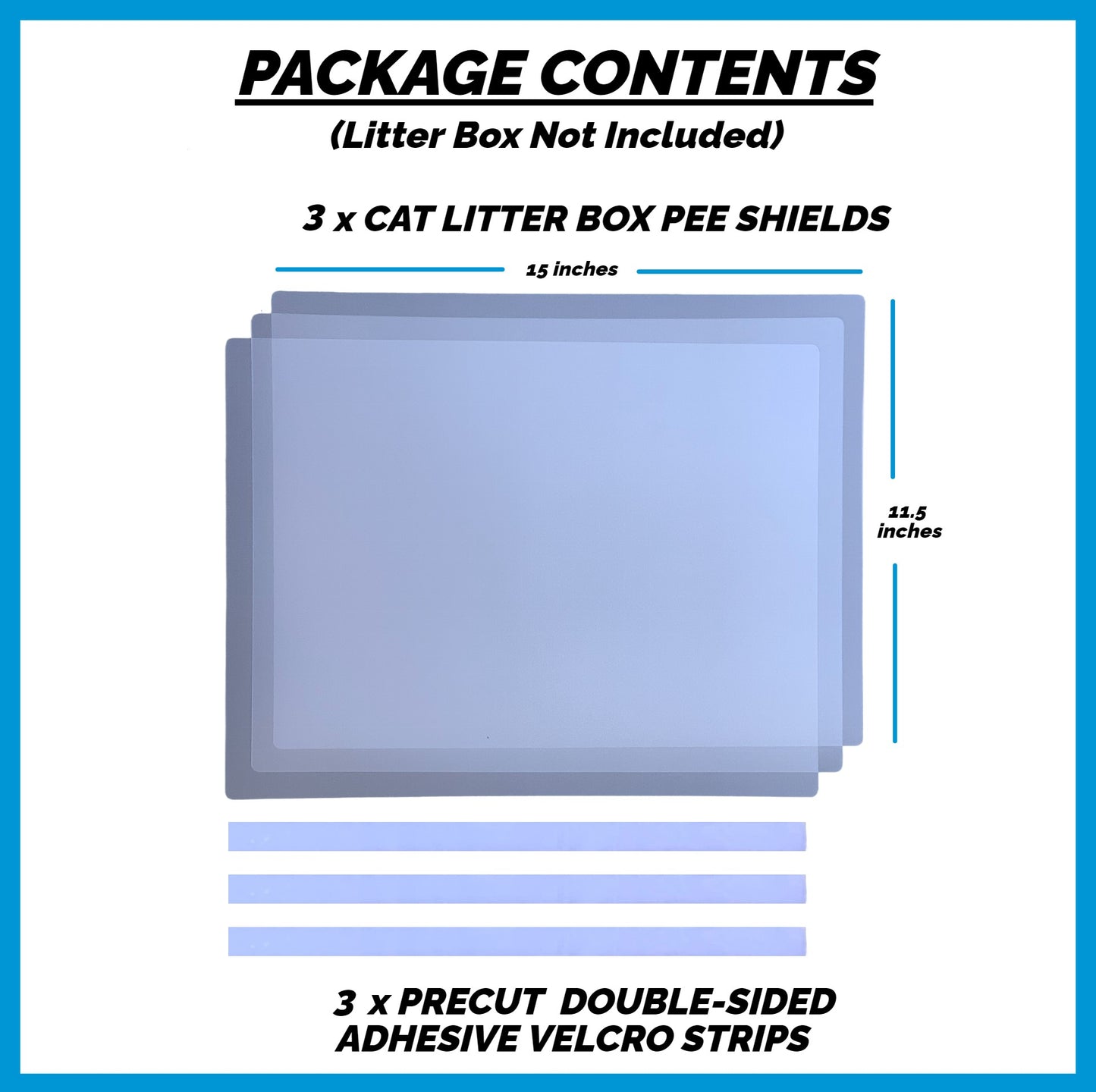 Cat Litter Box Pee Shields – Transparent Spill & Spray Guards for Cats from The PetRiot