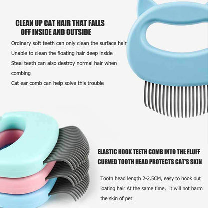 Pet Massage Brush Tool To Remove Loose Hairs