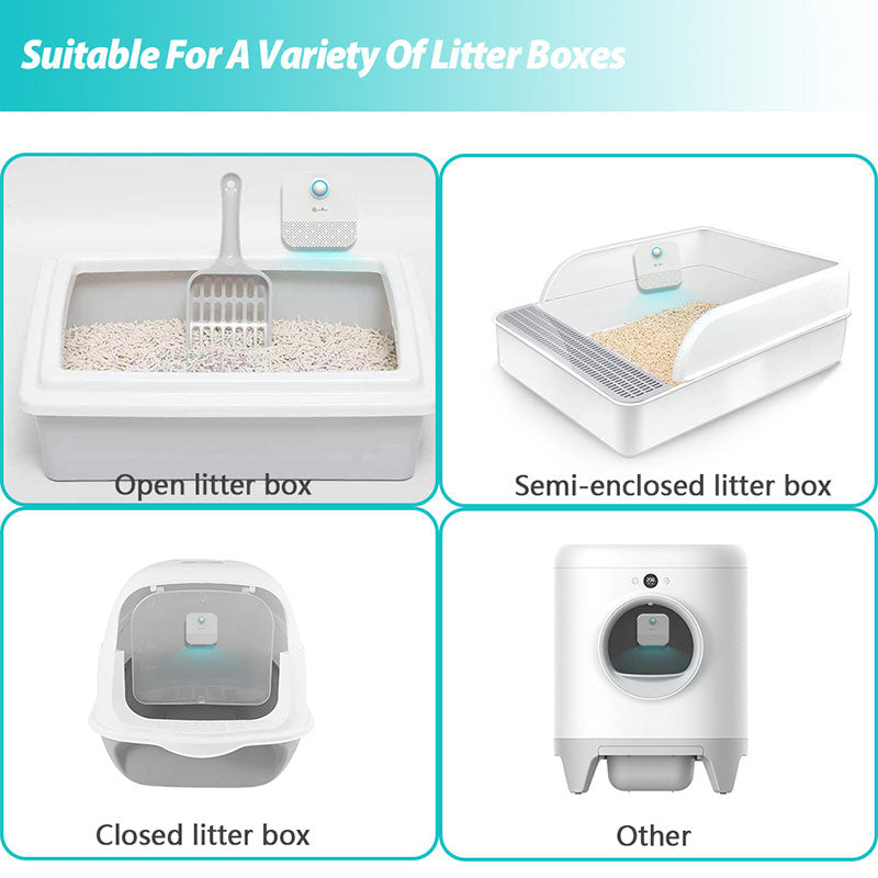 Smart Pet Odor Purifier for Cat Litter Box Deodorizer