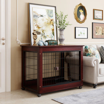 39” Length Furniture Style Pet Crate Cage Furniture