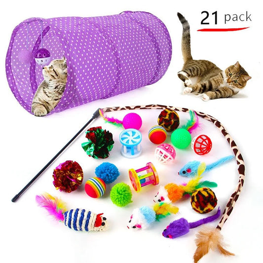 21pcs assorted Cat Toys