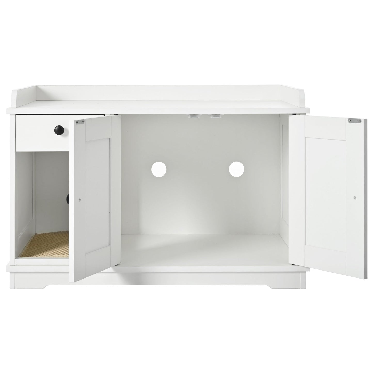Litter Box Furniture Hidden with Cat Litter