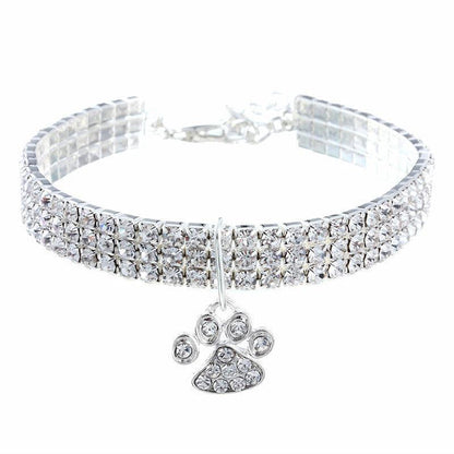 Elegant Diamond Mix Pet Collar