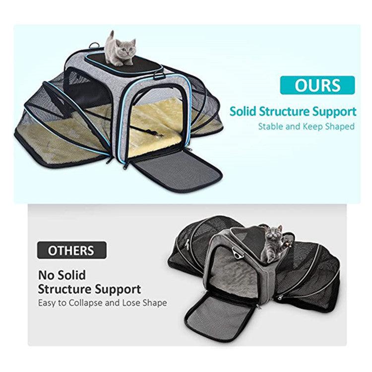 Expandable And Reflective Pet Carrier