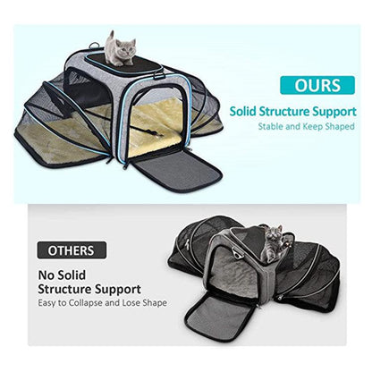 Expandable And Reflective Pet Carrier