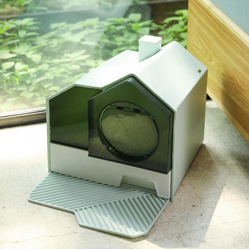 Enclosed Pet Oasis Odor-Free Cat Litter Box by The PetRiot