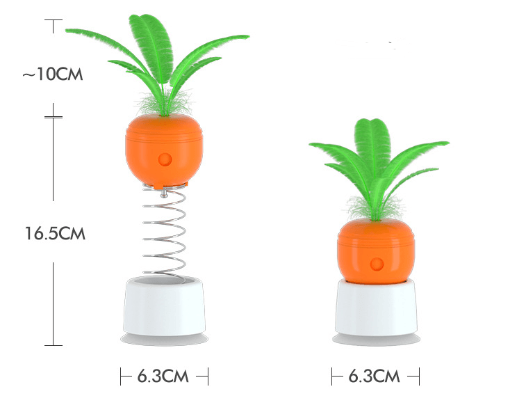 Interactive Carrot Food Leaking Cat Toy