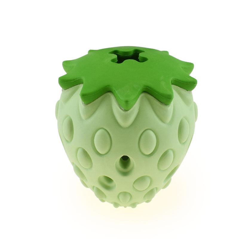 Strawberry Surprise Leaky Food Ball Chew Toy For