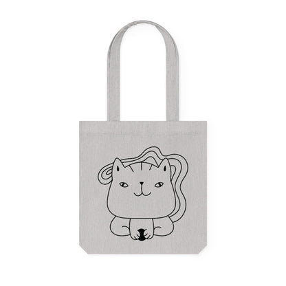 Cute Kitten Woven Tote Bag