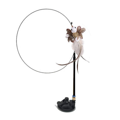 Interactive Feather Cat Teaser Stick