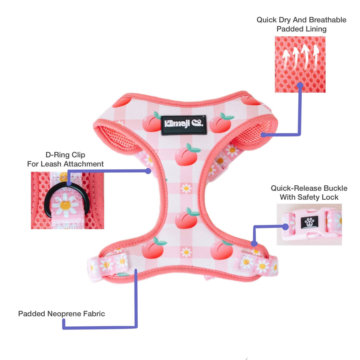 Precious Peach Collection - Adjustable Harness