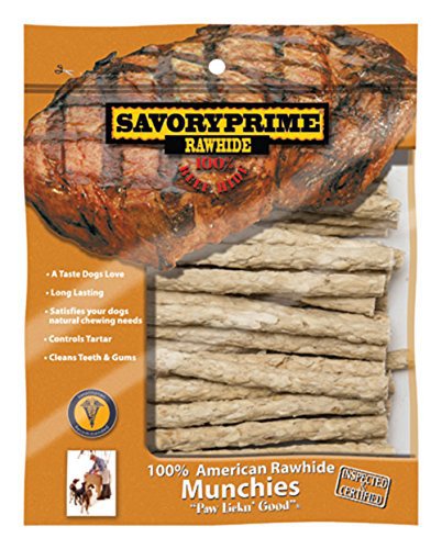 Savory Prime 5 in. White American Twist Sticks Dog Treats 30 Count