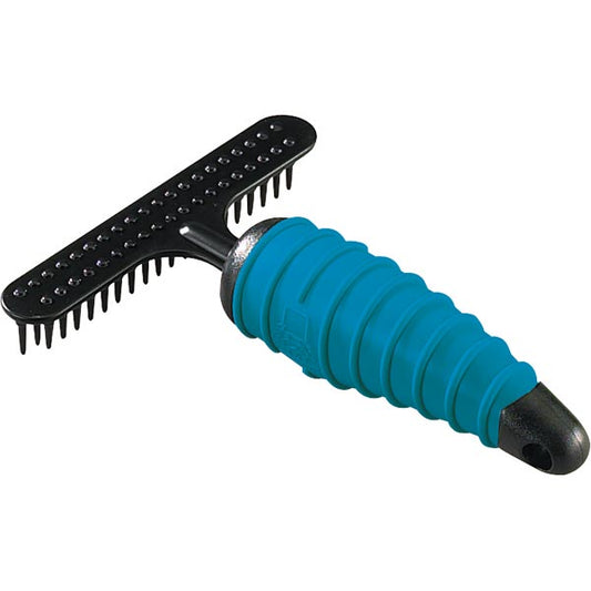 Master Grooming Tools - Ergonomic Dbl Row Undercoat Rake 39 Blk