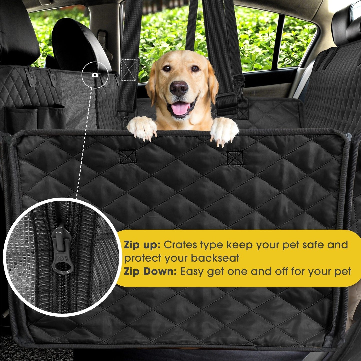 Waterproof Pet Car Seat Cover Pack