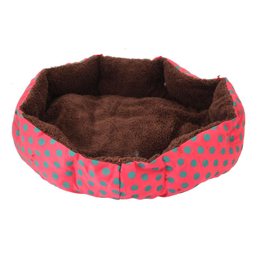 Pet Bed Dot Pattern Octagonal