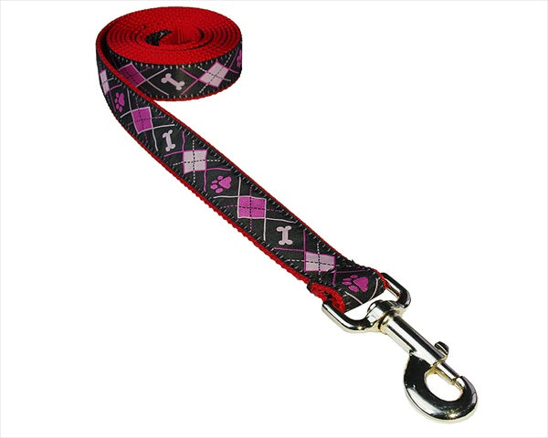 Sassy Dog Wear 6 ft. Argyle Dog Leash